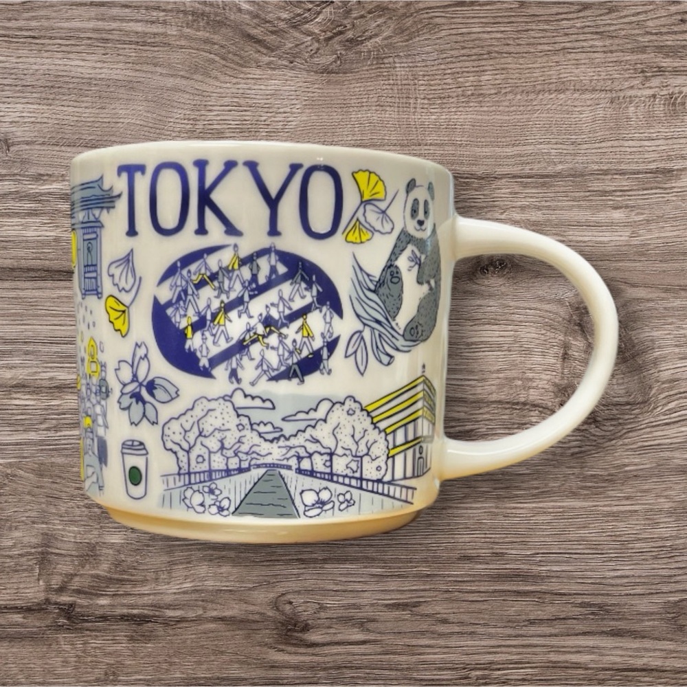 Starbucks Coffee TOKYO Been There Series 14oz Blue Mug Japan Coffee New - Picture 12 of 14
